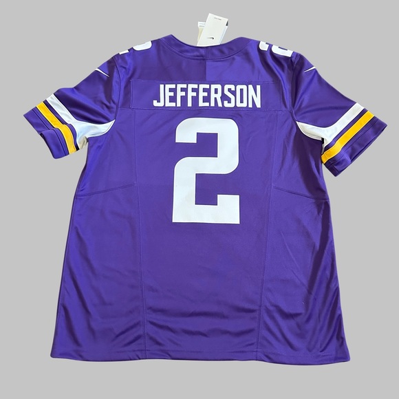Nike NFL Minnesota Vikings Football Jersey #2 RARE Justin Jefferson size Large - Picture 3 of 4